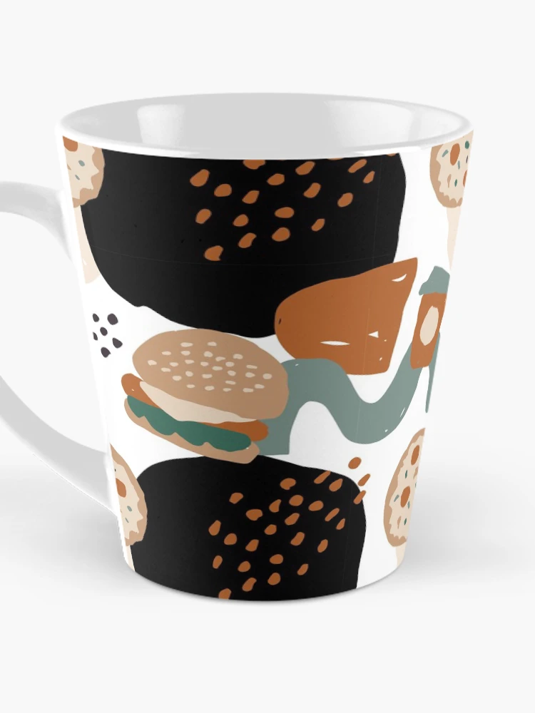 Thumbnail 3 of 4, Coffee Mug, Abstract Fast Food Pattern designed and sold by PatternTale.