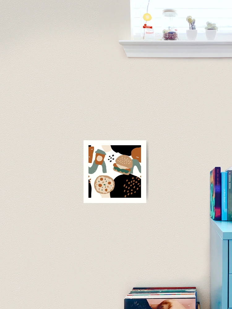 Thumbnail 2 of 3, Art Print, Abstract Fast Food Pattern designed and sold by PatternTale.