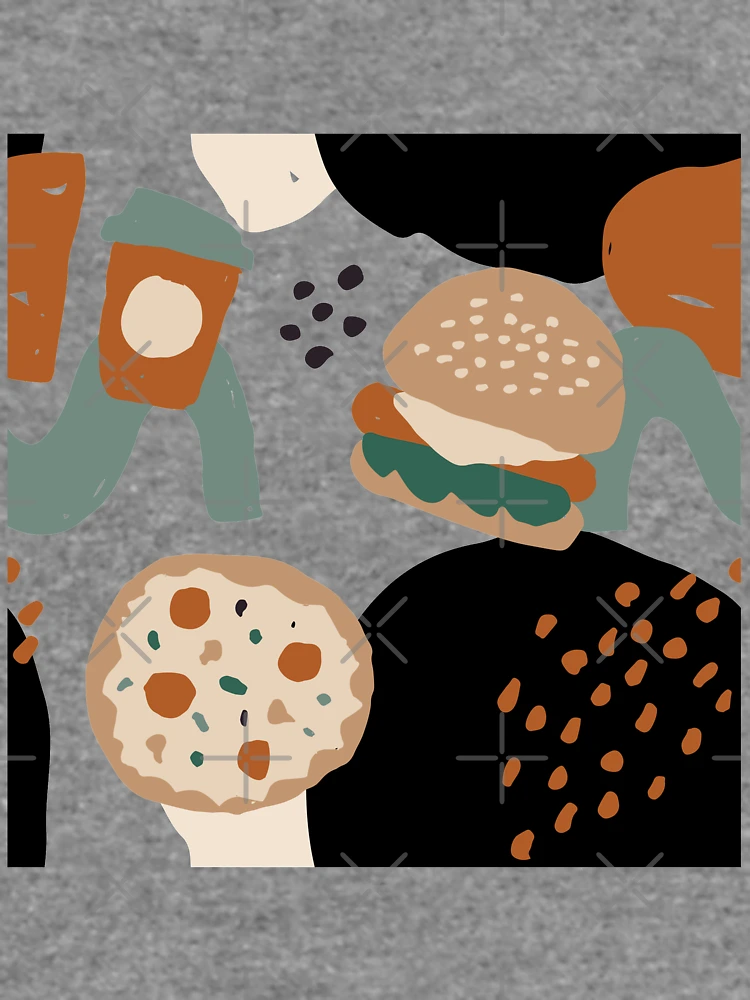 Thumbnail 6 of 6, Lightweight Sweatshirt, Abstract Fast Food Pattern designed and sold by PatternTale.