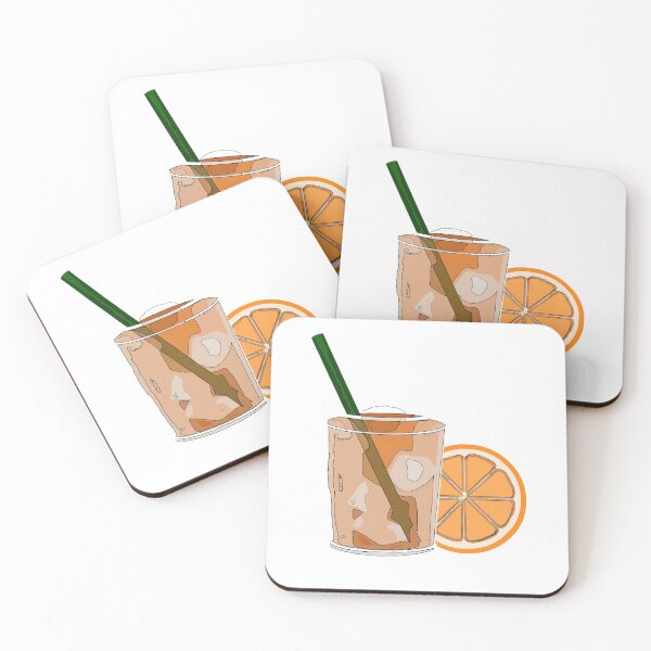Item preview, Glass of cold drink with orange slice designed and sold by KateQR.