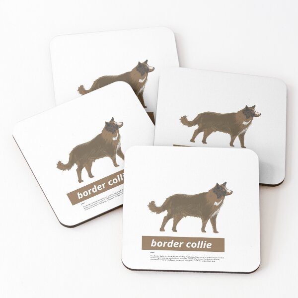 Item preview, Brown Border Collie Art Illustration Print By Lilly and Mae designed and sold by lillyandmae.