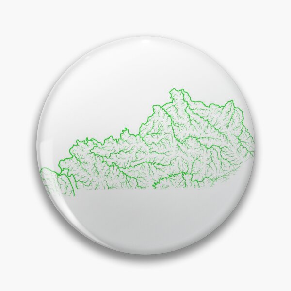Item preview, Kentucky River Basin Map in Rainbow Colours with White Background designed and sold by GrasshopperGeo.