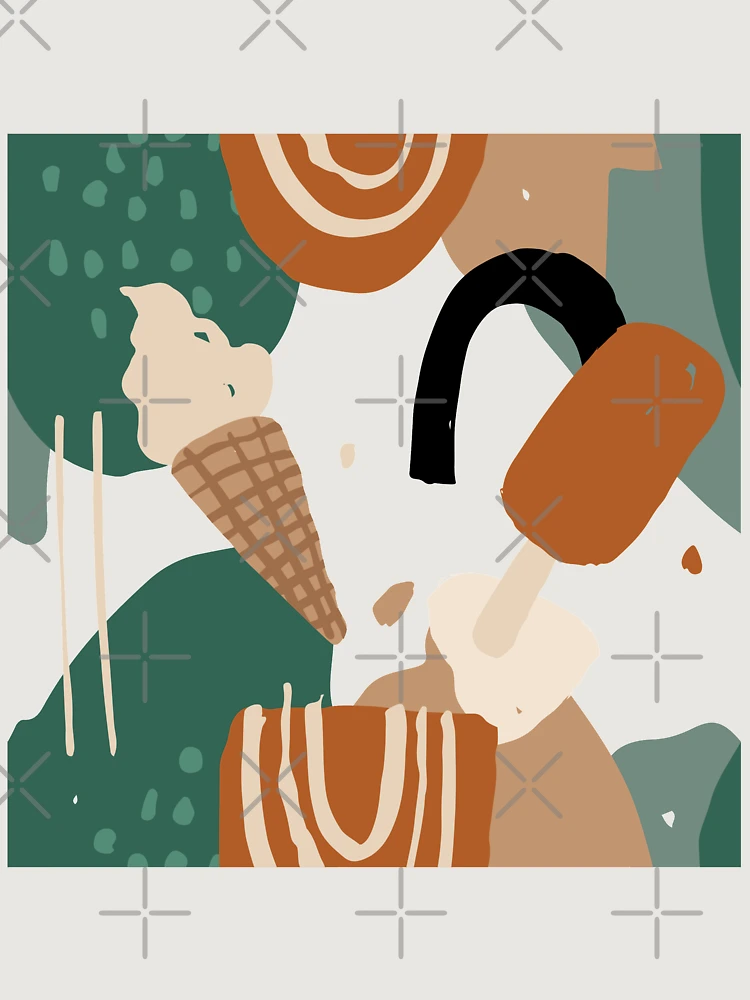 Thumbnail 6 of 6, Premium Oversized Sweatshirt, Abstract Ice Cream Pattern designed and sold by PatternTale.