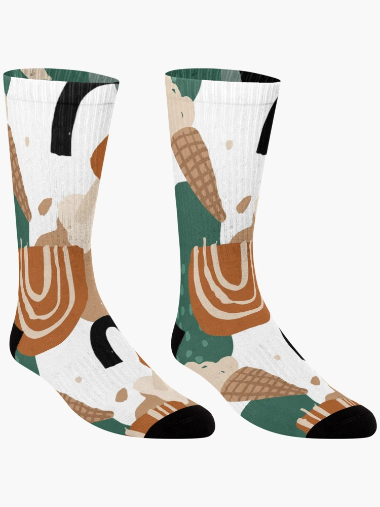 Thumbnail 3 of 5, Socks, Abstract Ice Cream Pattern designed and sold by PatternTale.