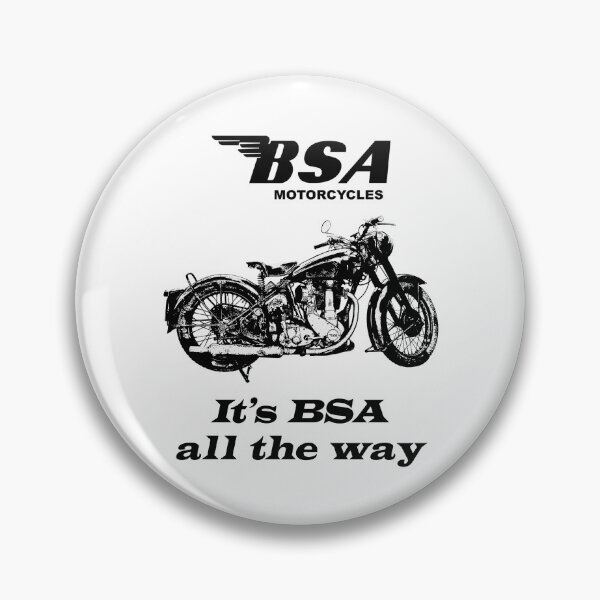 Item preview, BSA Motorcycle Retro Design Black and White designed and sold by markstones.