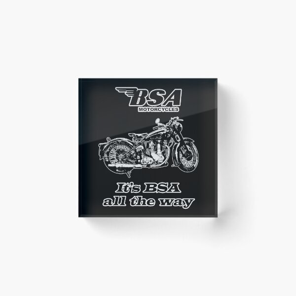 Item preview, BSA Motorcycle Retro Design Black and White designed and sold by markstones.
