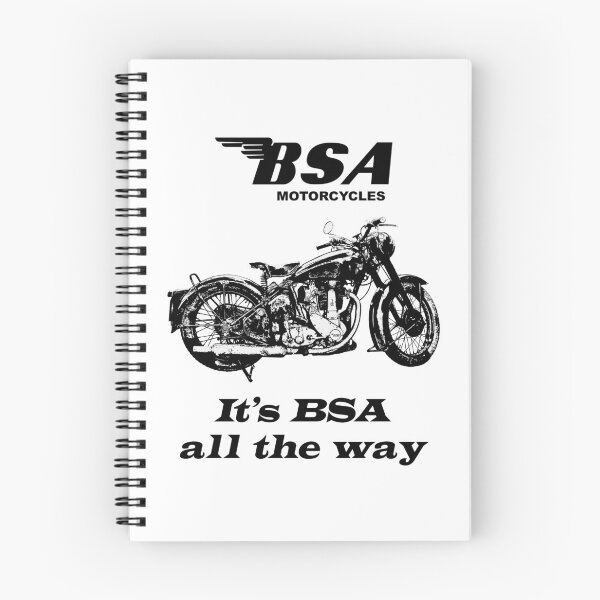 Item preview, BSA Motorcycle Retro Design Black and White designed and sold by markstones.