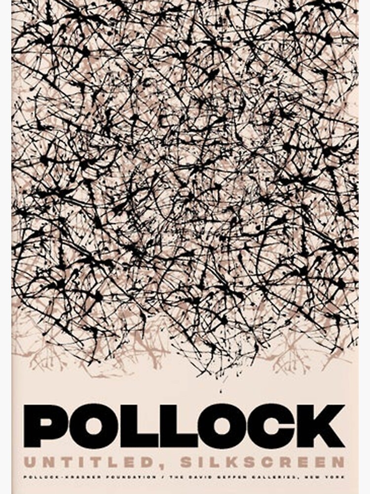 "French Pollock Black And White" Poster for Sale by ckabasinaf Redbubble