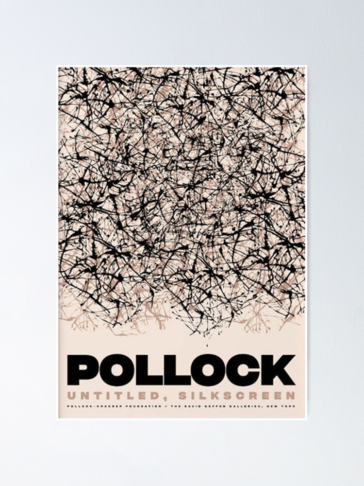 "French Pollock Black And White" Poster for Sale by ckabasinaf Redbubble