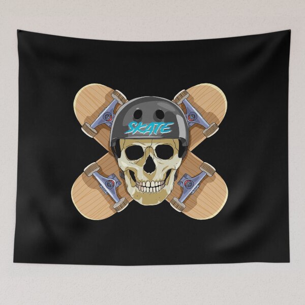 Item preview, Skateboarding Skateboard Skate Skull Crossbones designed and sold by Nosek1ng.