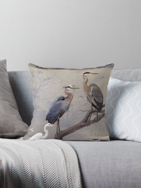 Item preview, Great Blue Heron, American Egret by Fuertes designed and sold by nextstepdesigns.