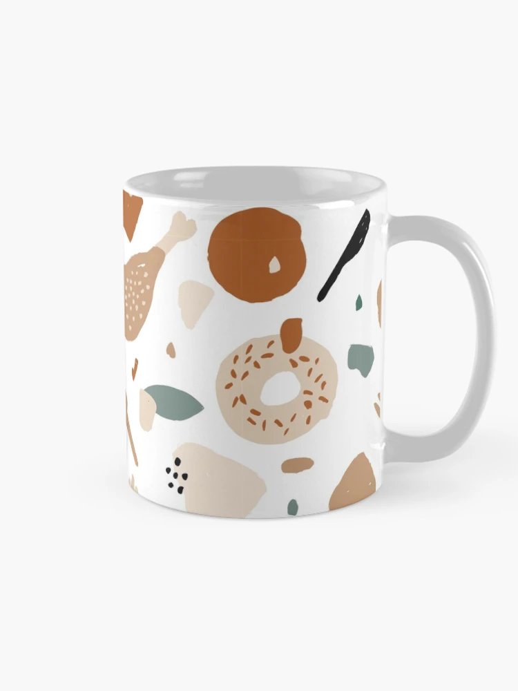 Thumbnail 3 of 6, Coffee Mug, Abstract Fast Food Pattern designed and sold by PatternTale.