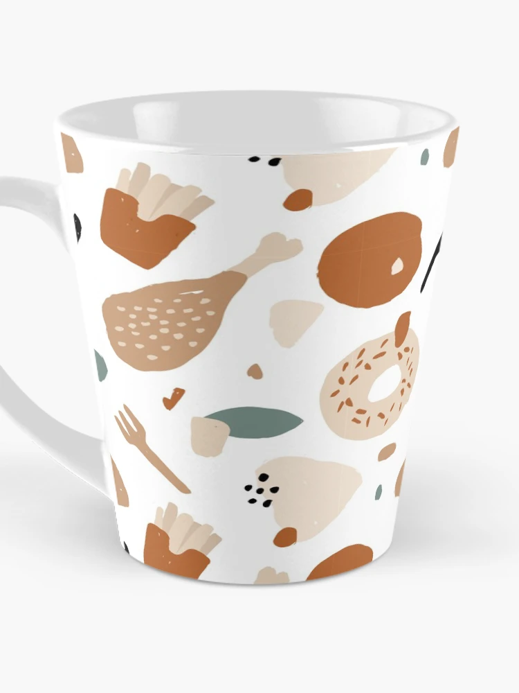 Thumbnail 3 of 4, Coffee Mug, Abstract Fast Food Pattern designed and sold by PatternTale.