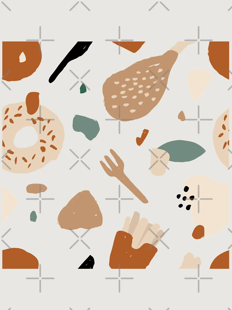 Thumbnail 6 of 6, Premium Oversized Sweatshirt, Abstract Fast Food Pattern designed and sold by PatternTale.
