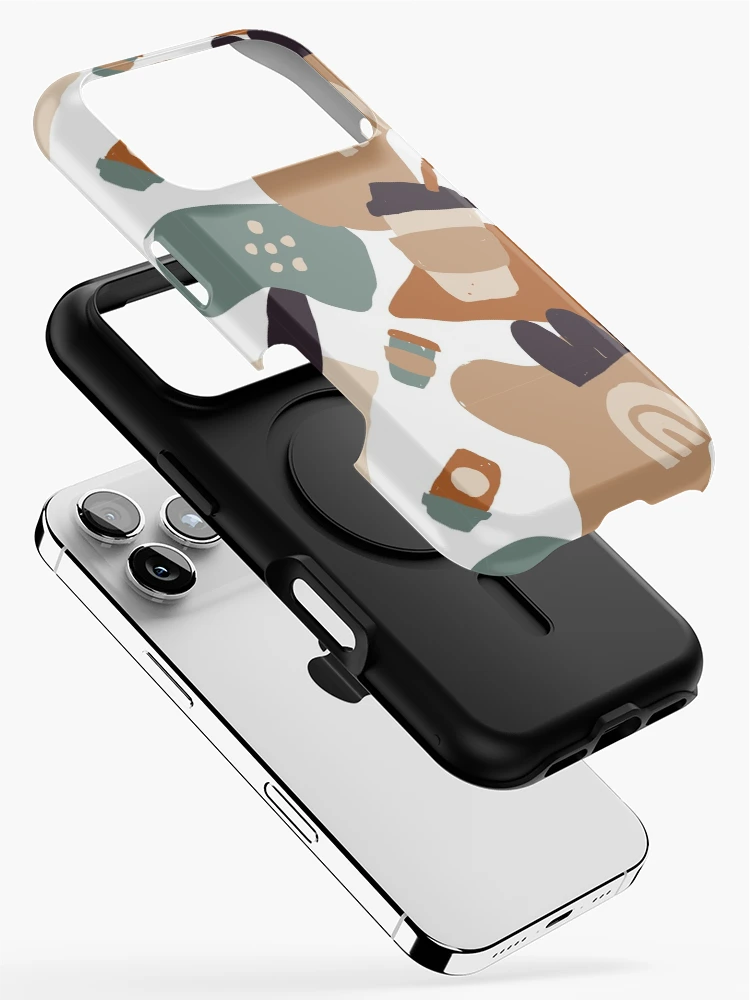 Thumbnail 2 of 4, iPhone Case, Abstract Coffee Pattern designed and sold by PatternTale.
