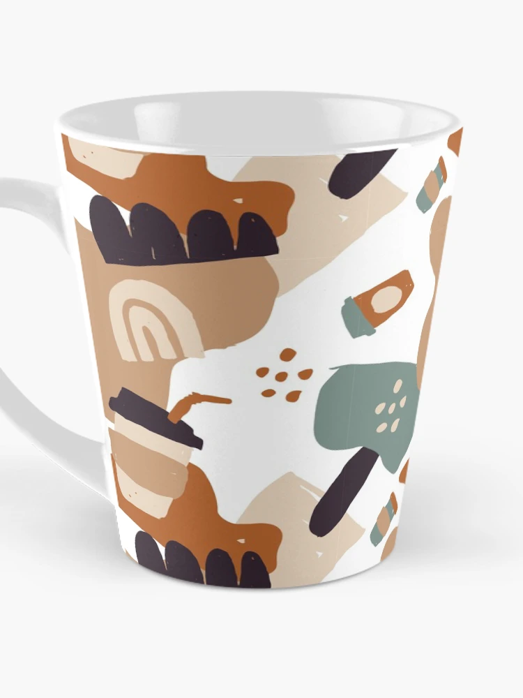 Thumbnail 3 of 4, Coffee Mug, Abstract Coffee Pattern designed and sold by PatternTale.