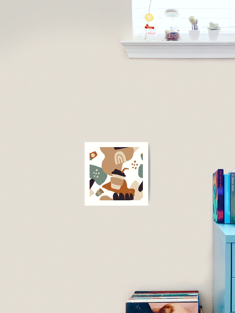 Thumbnail 2 of 3, Art Print, Abstract Coffee Pattern designed and sold by PatternTale.