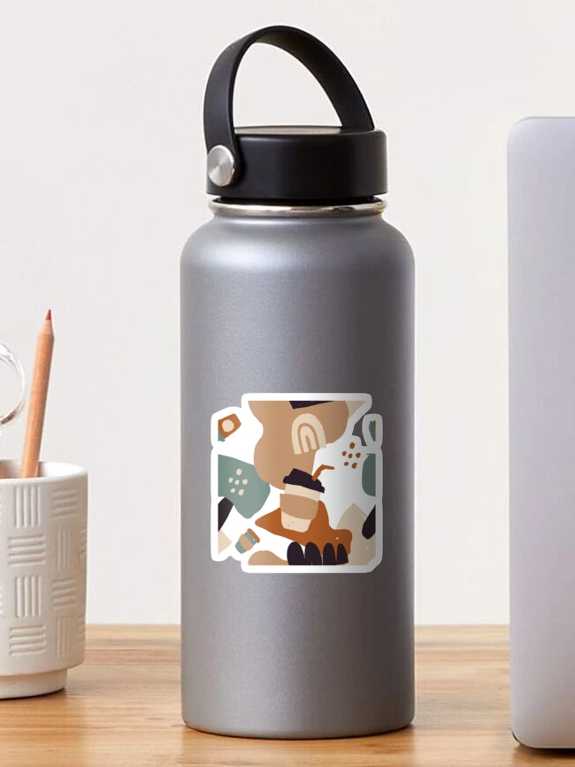 Thumbnail 1 of 3, Sticker, Abstract Coffee Pattern designed and sold by PatternTale.