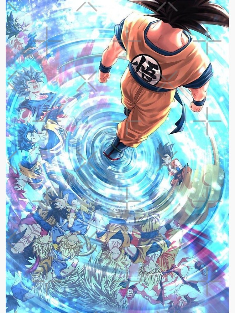 Goku SSJ Blue Greeting Card for Sale by Aristote