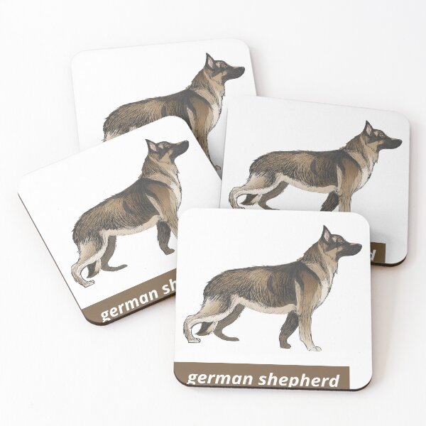 Item preview, German Shepherd Artwork Illustration By Lilly and Mae designed and sold by lillyandmae.