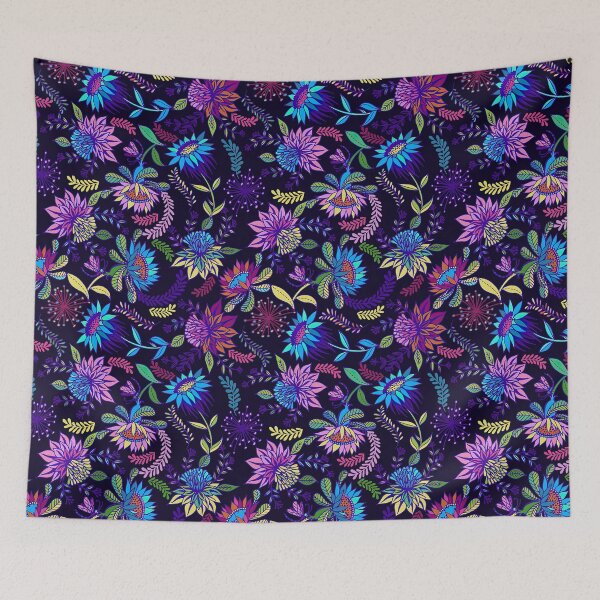 Item preview, Colorful Sunflower Pattern with with folk style, Sunflower Seamless Pattern, Sunflower Pattern Design designed and sold by graphic-genie.