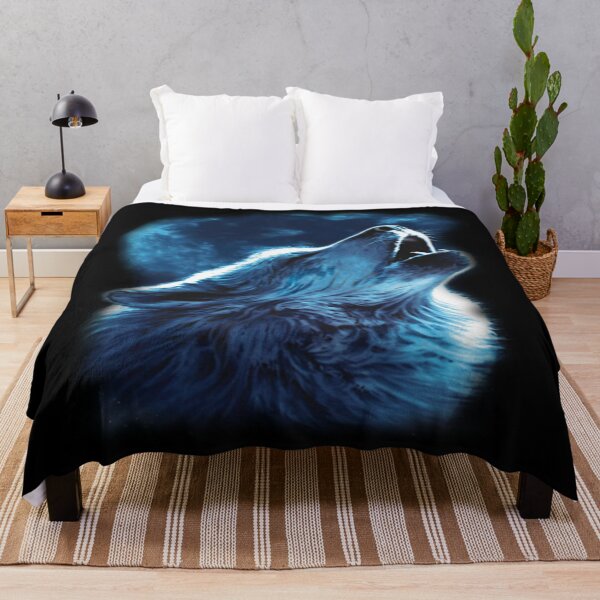 Item preview, wolf howls at night designed and sold by coolt-sherit.