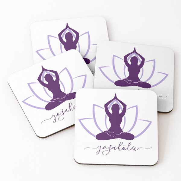 Item preview, Yogaholic Cute Purple Morning Yoga Mom design - Yoga On My Mind designed and sold by lodarohit.