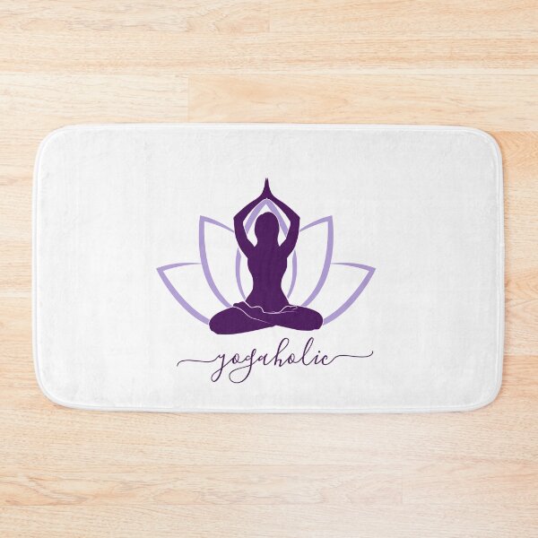 Item preview, Yogaholic Cute Purple Morning Yoga Mom design - Yoga On My Mind designed and sold by lodarohit.