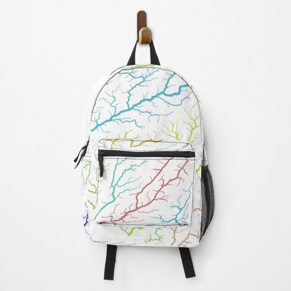 Item preview, Liberia River Basin Map in Rainbow Colours with White Background designed and sold by GrasshopperGeo.
