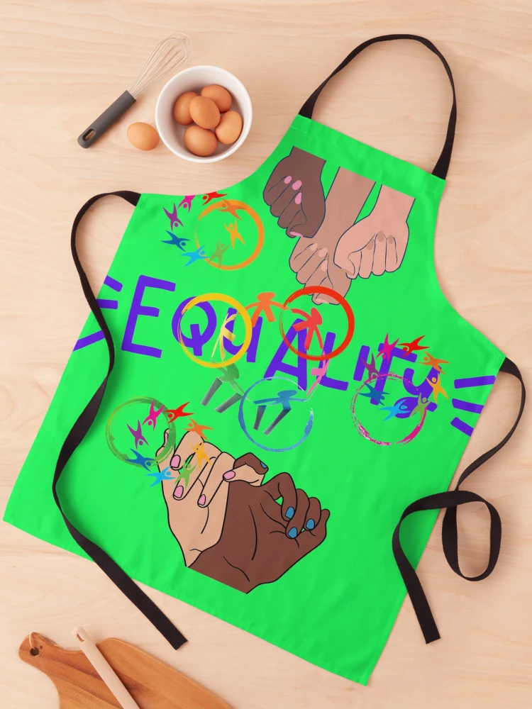 Thumbnail 1 of 6, Apron, Equality In Racial Rights designed and sold by CyberVinnie.