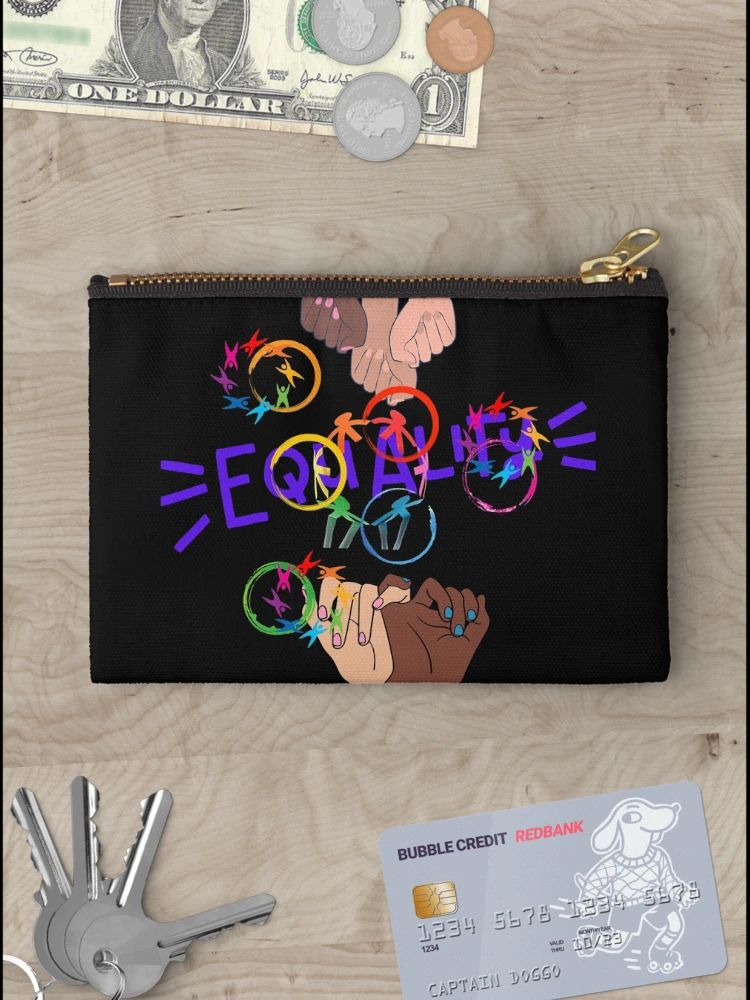 Thumbnail 3 of 4, Zipper Pouch, Equality In Racial Rights designed and sold by CyberVinnie.