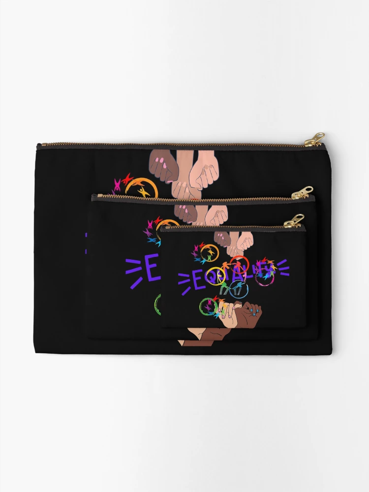 Thumbnail 2 of 4, Zipper Pouch, Equality In Racial Rights designed and sold by CyberVinnie.