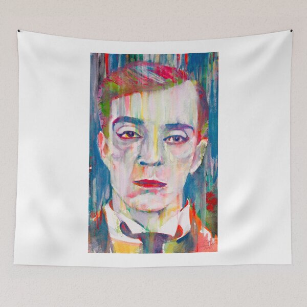 Item preview, BUSTER KEATON watercolor portrait .2 designed and sold by lautir.
