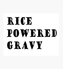 Rice powered gravy Photographic Print