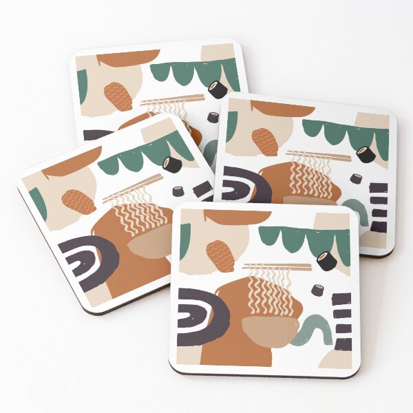 Item preview, Abstract Japanese Food Pattern designed and sold by PatternTale.