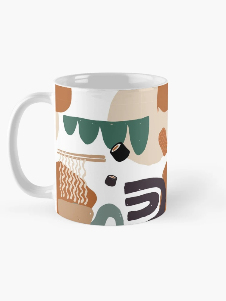 Thumbnail 5 of 6, Coffee Mug, Abstract Japanese Food Pattern designed and sold by PatternTale.