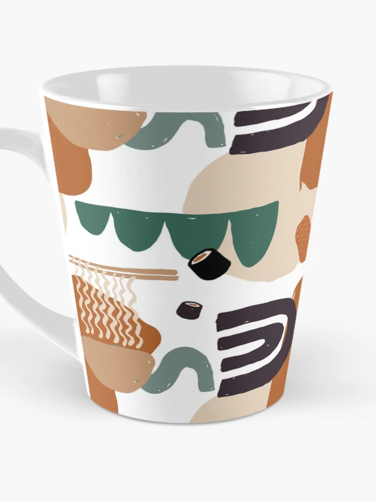Thumbnail 3 of 4, Coffee Mug, Abstract Japanese Food Pattern designed and sold by PatternTale.