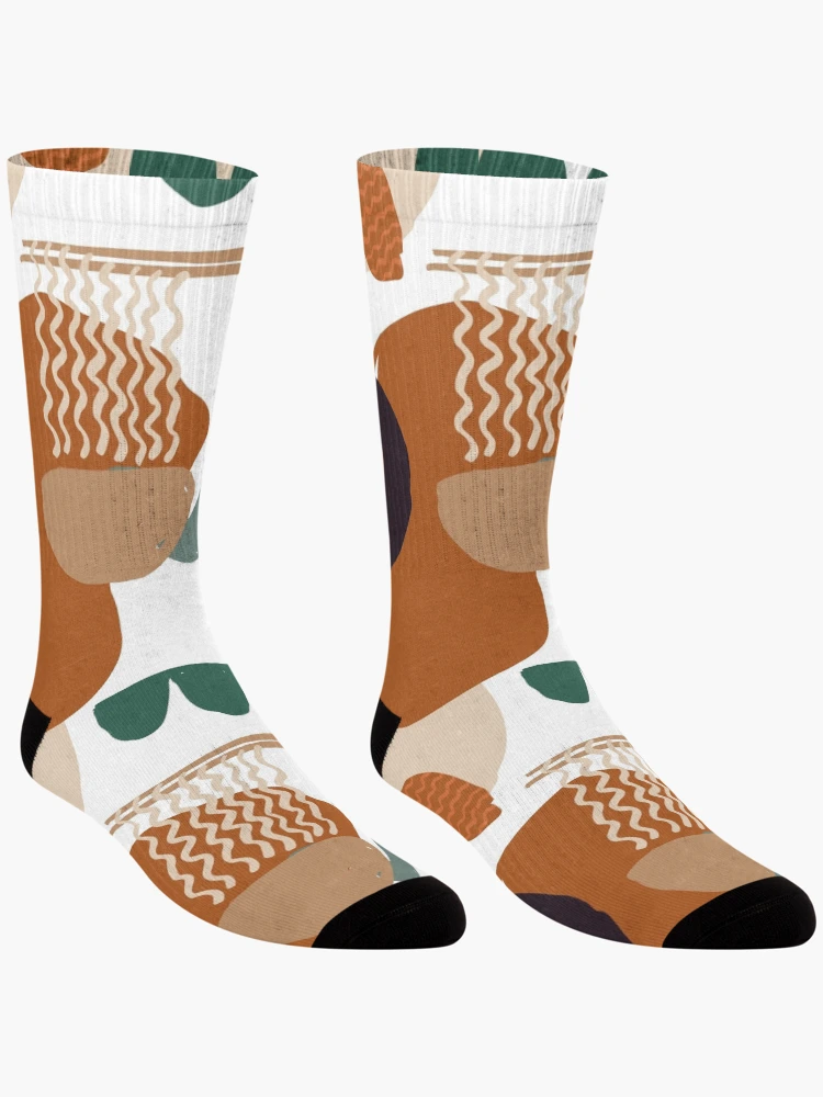 Thumbnail 3 of 5, Socks, Abstract Japanese Food Pattern designed and sold by PatternTale.