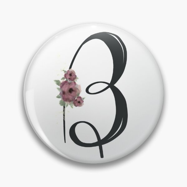 Item preview, Monogram with Watercolored Flowers designed and sold by artbynicki.