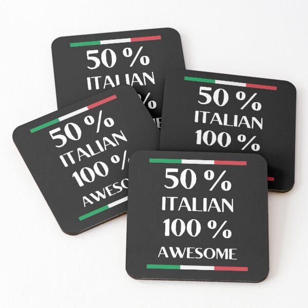Item preview, Fifty percent Italian, One Hundred Percent Awesome designed and sold by DesignsofNote.