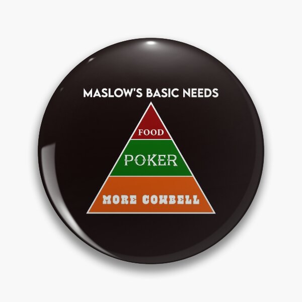 Item preview, Maslow's Basic Needs - Food, Poker, and More Cowbell designed and sold by PokerDay.