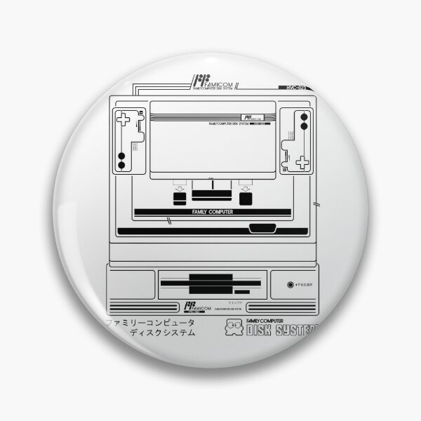 Item preview, Famicom Schematics Design Artwork Retro Gaming By Lilly and Mae designed and sold by lillyandmae.