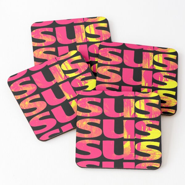 Item preview, SUS Kinda Sus 90s Pink Yellow designed and sold by Milizabeth.