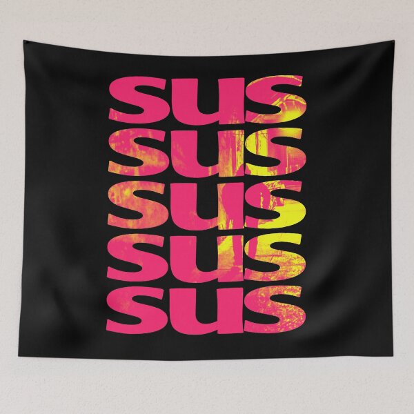 Item preview, SUS Kinda Sus 90s Pink Yellow designed and sold by Milizabeth.