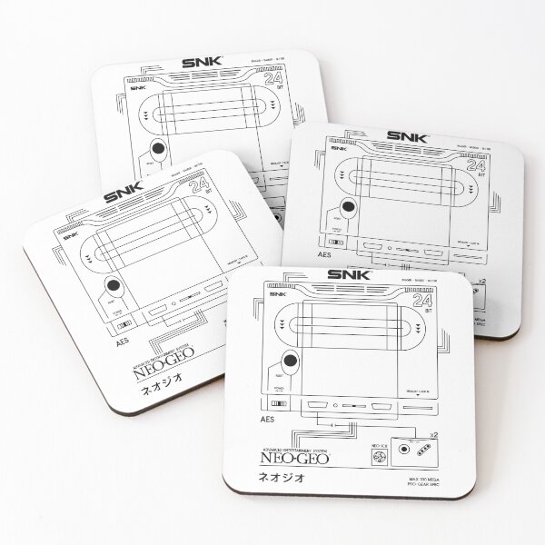 Item preview, MVS Neo Geo SNK Schematics Design Artwork Retro Gaming By Lilly and Mae designed and sold by lillyandmae.