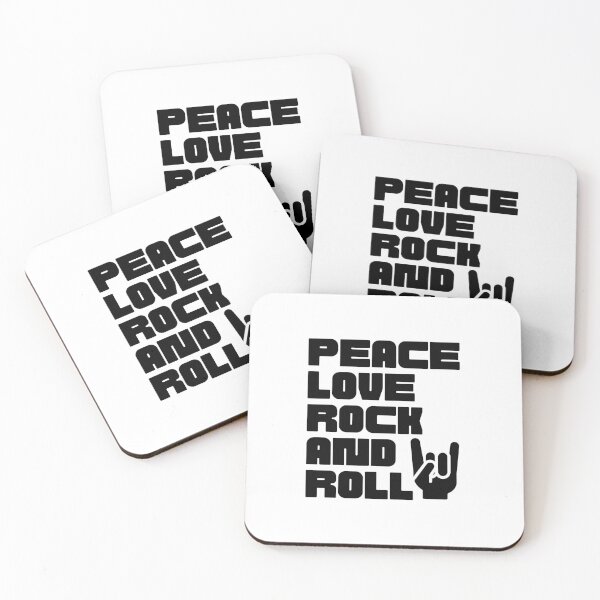 Item preview, PEACE LOVE ROCK AND ROLL designed and sold by TThousand.