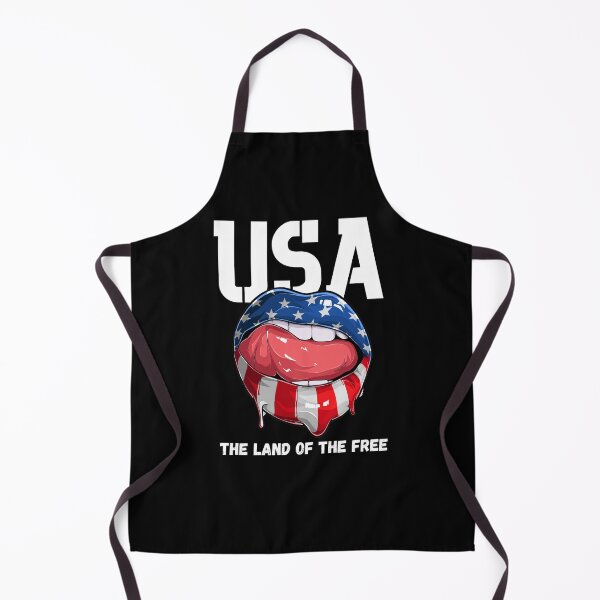 Artikelvorschau, USA The Land Of The Free - Lippenstift mit amerikanischer Flagge Luscious Lips entworfen und verkauft von Eranthe Bernardo.