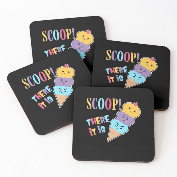 Item preview, Scoop There It Is Tag Team Funny Ice Cream Pun Sweet Tooth designed and sold by Dressed For  Duty.