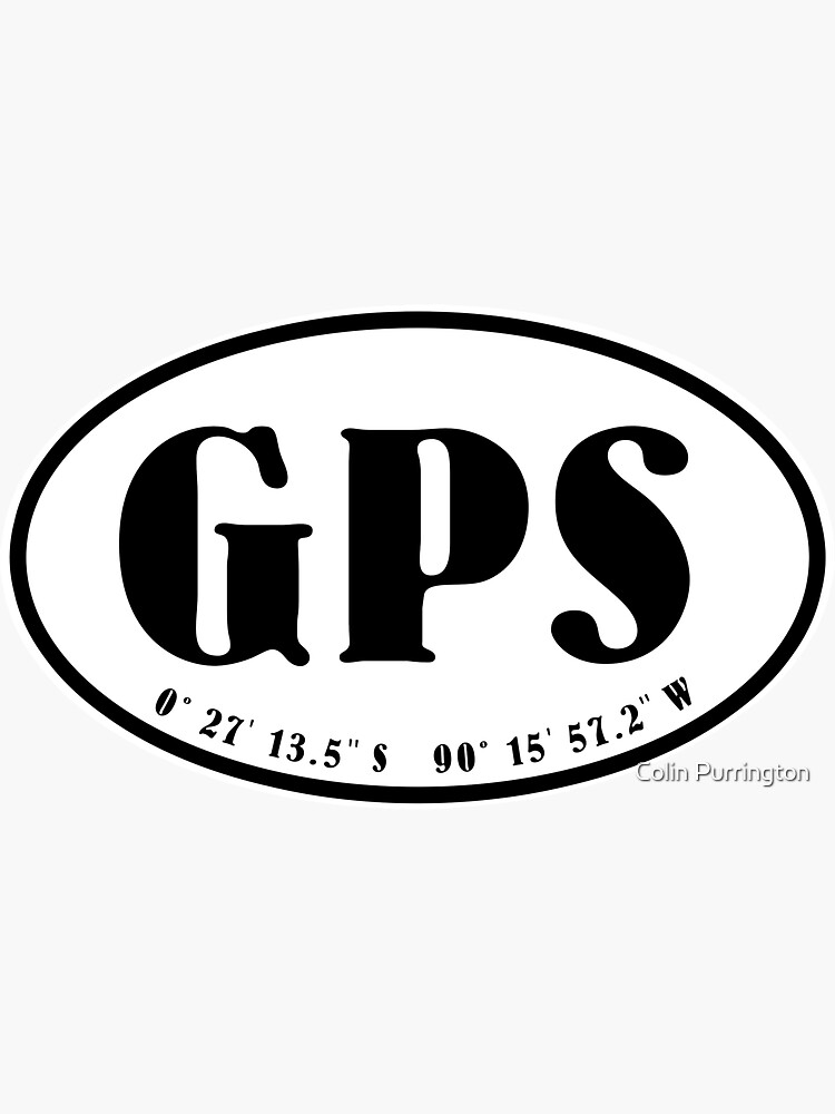 Galapagos Islands airport code oval stickers by colinpurrington