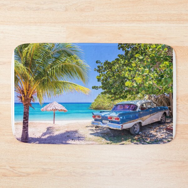 Item preview, Car and beach in Cuba designed and sold by Delphimages Art.